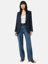 Irish Linen Gibson Blazer | Navy