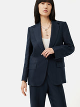 Irish Linen Gibson Blazer | Navy