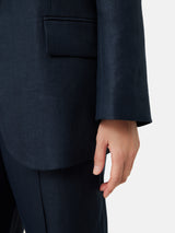 Irish Linen Gibson Blazer | Navy