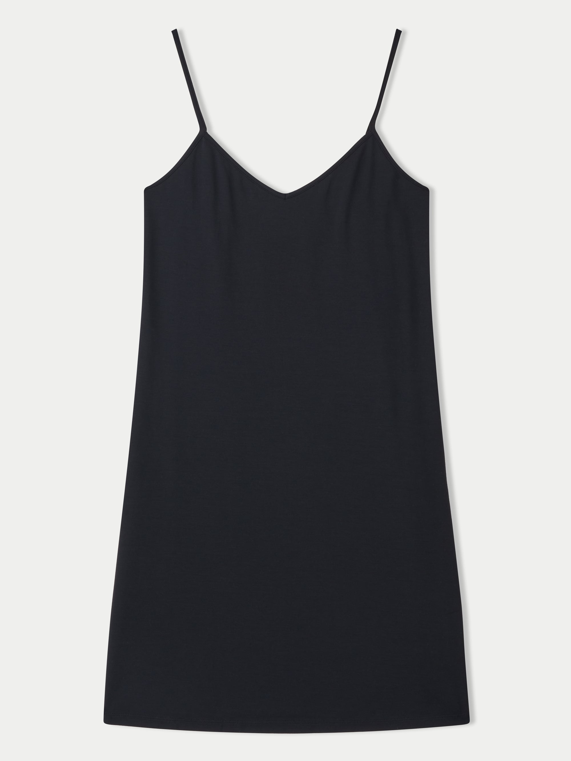 Modal Slip Dress Black Jigsaw