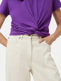 Supima Cotton Knotted T-shirt | Purple