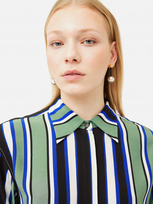 Collagerie Stripe Shirt | Blue