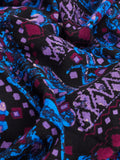 Baroque Arms Wool Silk Scarf | Purple