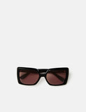 Calne Butterfly Frame Sunglasses | Black