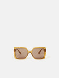 Calne Butterfly Frame Sunglasses | Amber