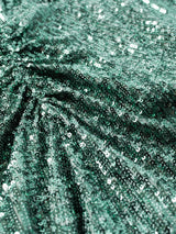 Sequin High Neck Dress | Aqua