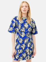 Collagerie T-shirt Dress | Blue