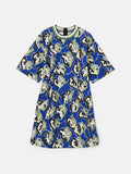 Collagerie T-shirt Dress | Blue