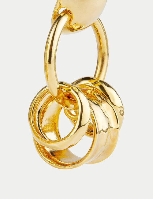 Collagerie Multi Hoop Earring | Gold
