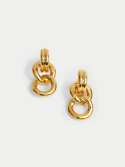 Double Hoop Earring | Gold