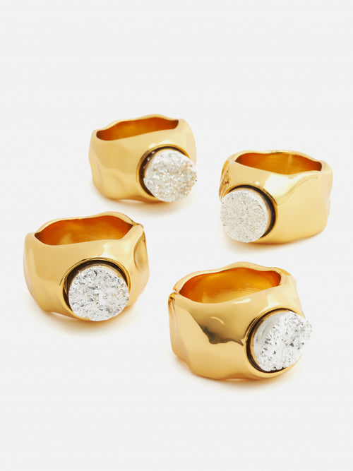 Collagerie Rock Crystal Ring | Gold