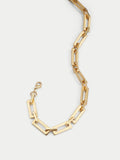 Square Link Necklace | Gold