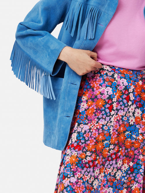 Rave Floral Midi Skirt | Pink