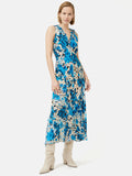 Clouded Leopard Midi Dress | Blue