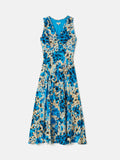 Clouded Leopard Midi Dress | Blue