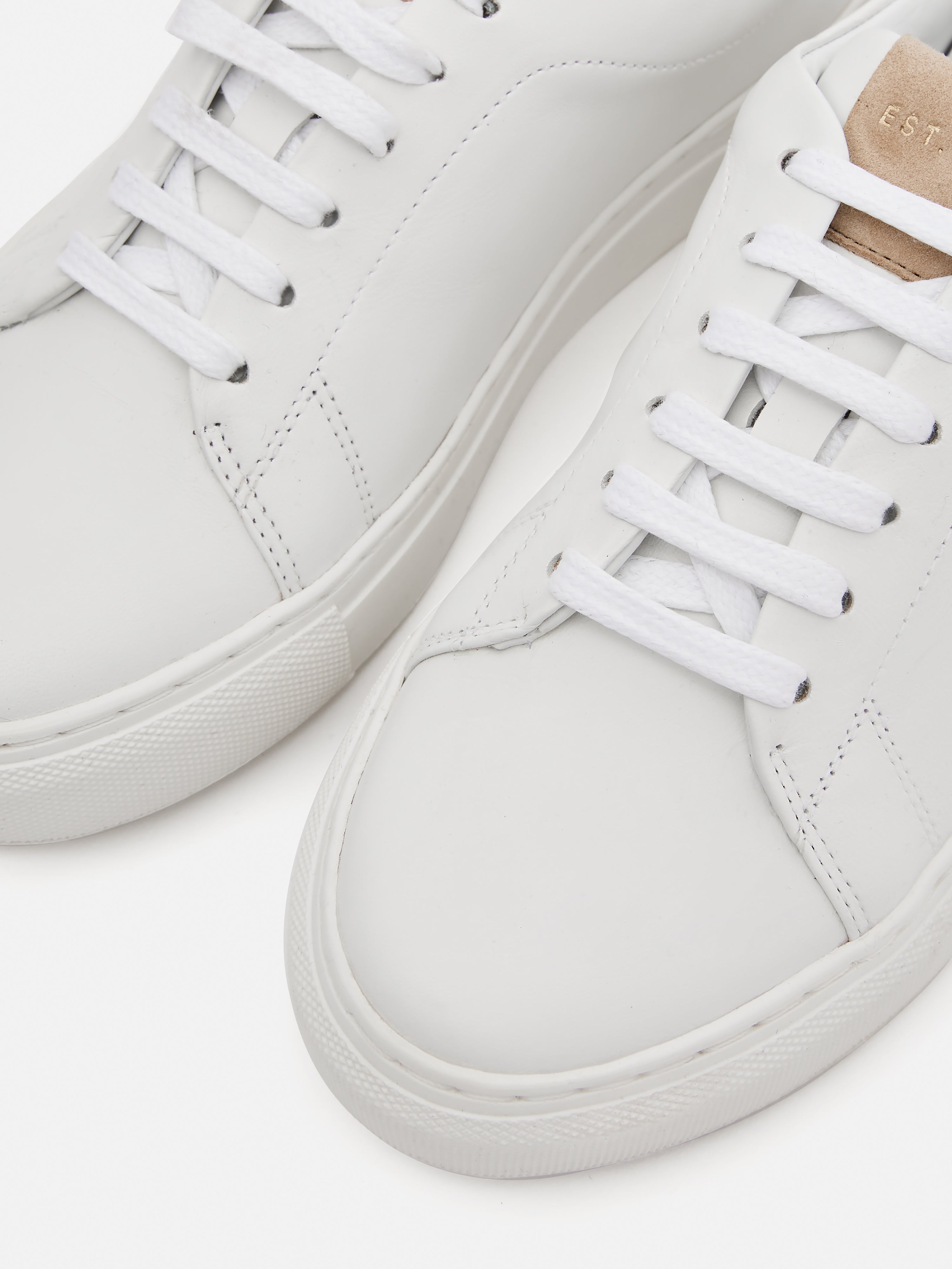 Miah Leather Trainer | White – Jigsaw