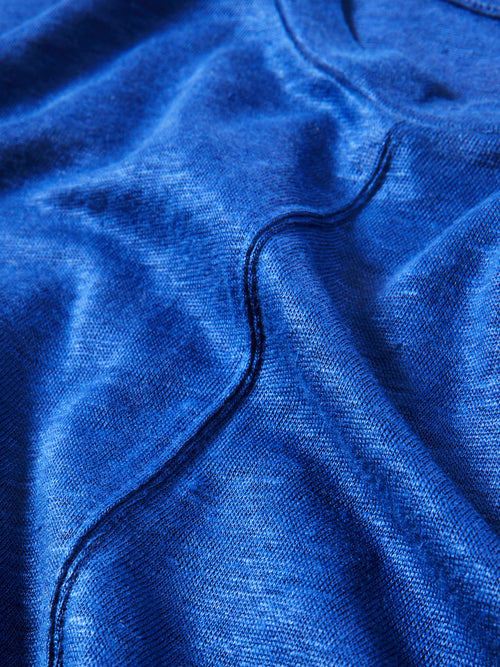 Linen Tunic Tee | Blue