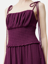 Crinkle Jersey Strap Dress | Purple
