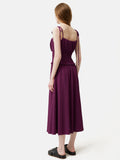 Crinkle Jersey Strap Dress | Purple