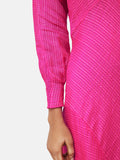 Silk Linen Gauze Dress | Pink