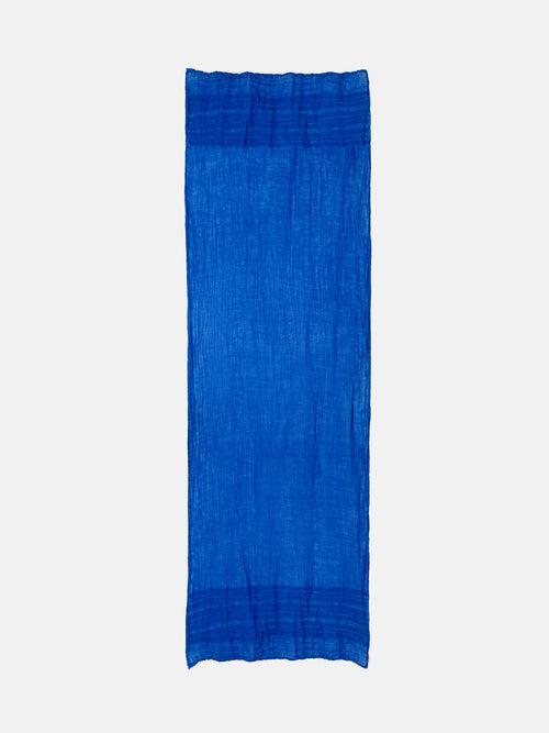 Linen Woven Scarf | Electric Blue
