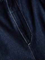 Denim Wide Leg Trouser | Blue