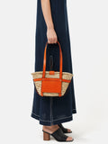Mini Broadwell Straw Bag | Orange