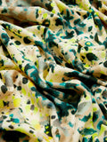 Leopard Wool Silk Scarf | Multi