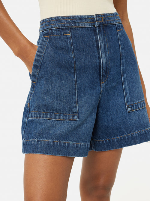 Patch Pocket Shorts | Blue