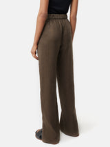 Linen Ric Rac Trouser | Khaki