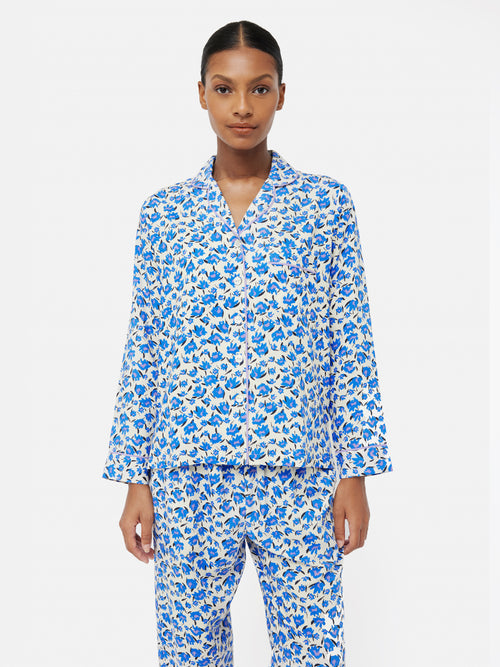 Wild Cat Modal Pyjama | Blue