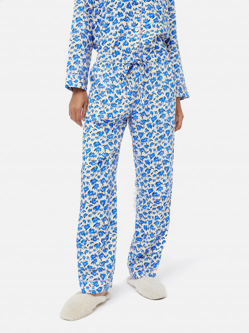 Wild Cat Modal Pyjama | Blue