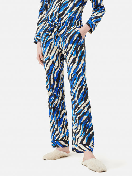 Abstract Zebra Pyjama | Blue