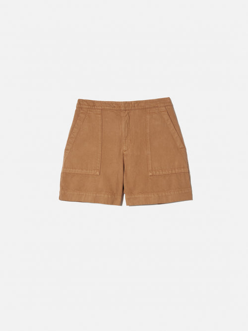 Patch Pocket Shorts | Tan