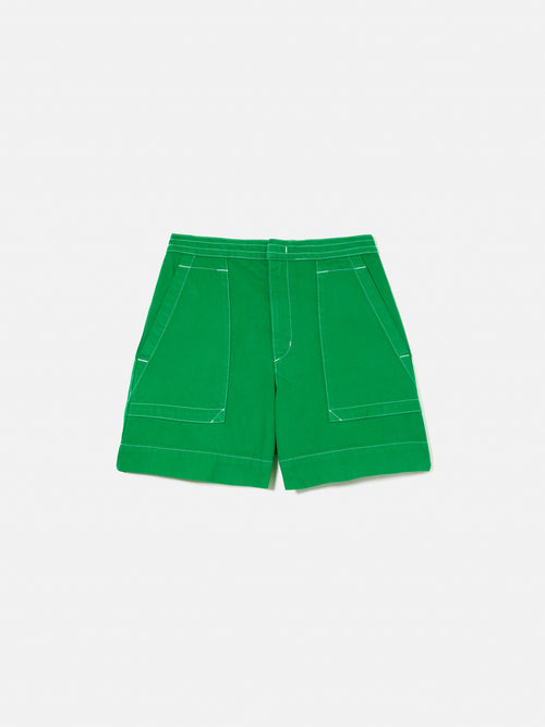 Patch Pocket Shorts | Green