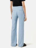 Mason Italian Linen Checked Trouser | Blue
