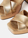 Hanna Platform Sandal | Gold