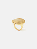 Hammered Disc Ring | Gold