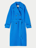 Slade Wool Double Faced Trench | Blue